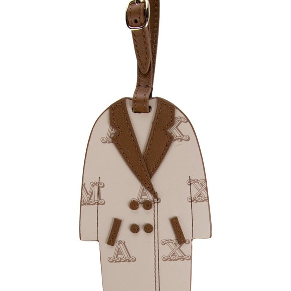 MaxMara Brown Coat Calf Leather Keychain - Picture 5 of 5